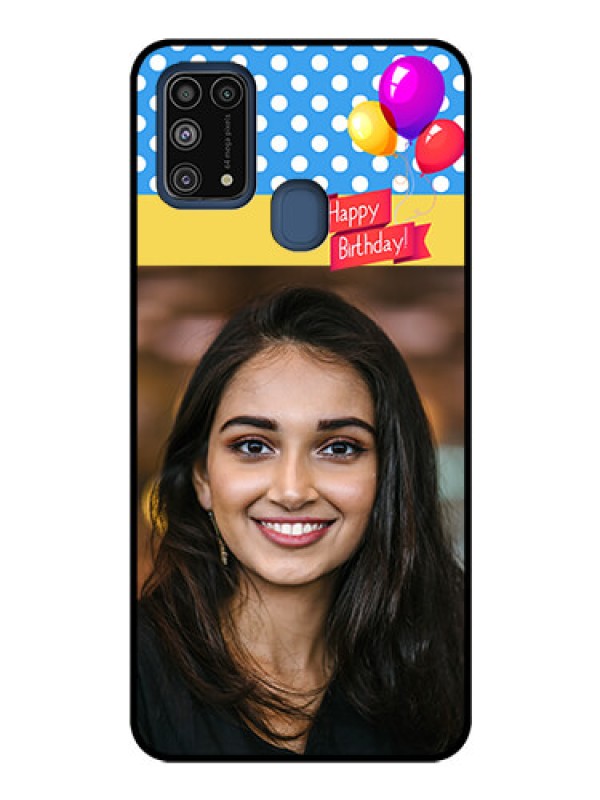 Custom Galaxy M31 Custom Glass Mobile Case  - Happy Birthday Design
