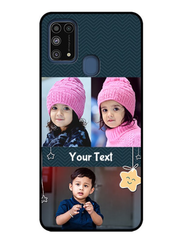 Custom Galaxy M31 Custom Glass Mobile Case  - Hanging Stars Design