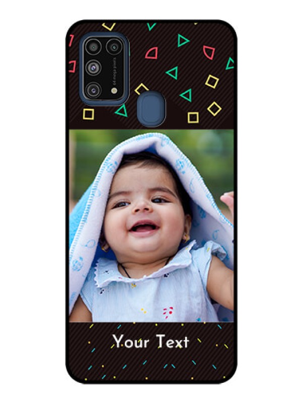 Custom Galaxy M31 Custom Glass Phone Case  - with confetti birthday design