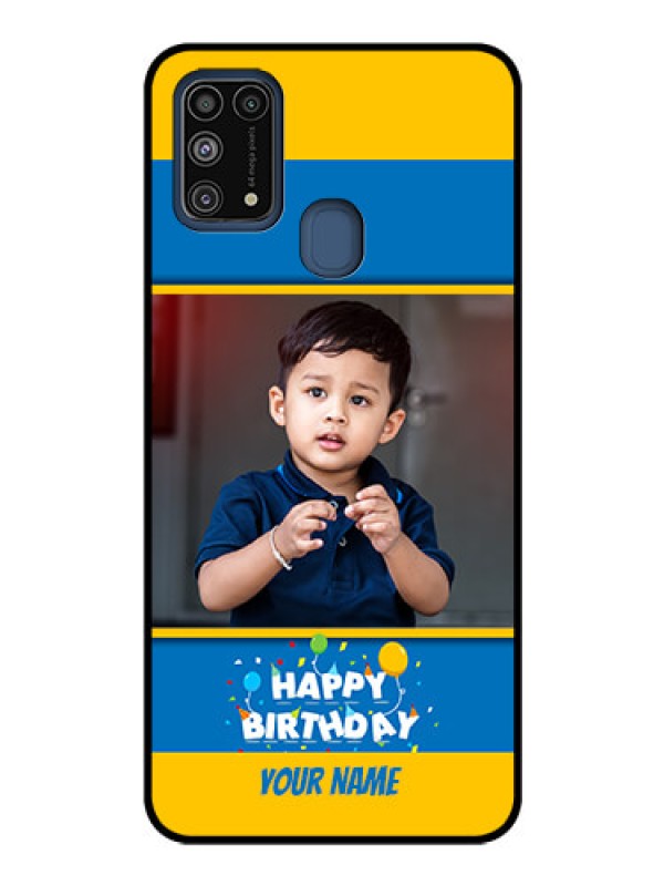 Custom Galaxy M31 Custom Glass Mobile Case  - Birthday Wishes Design