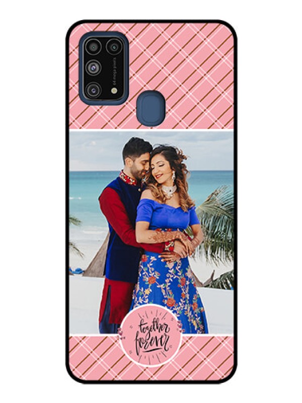 Custom Galaxy M31 Personalized Glass Phone Case  - Together Forever Design