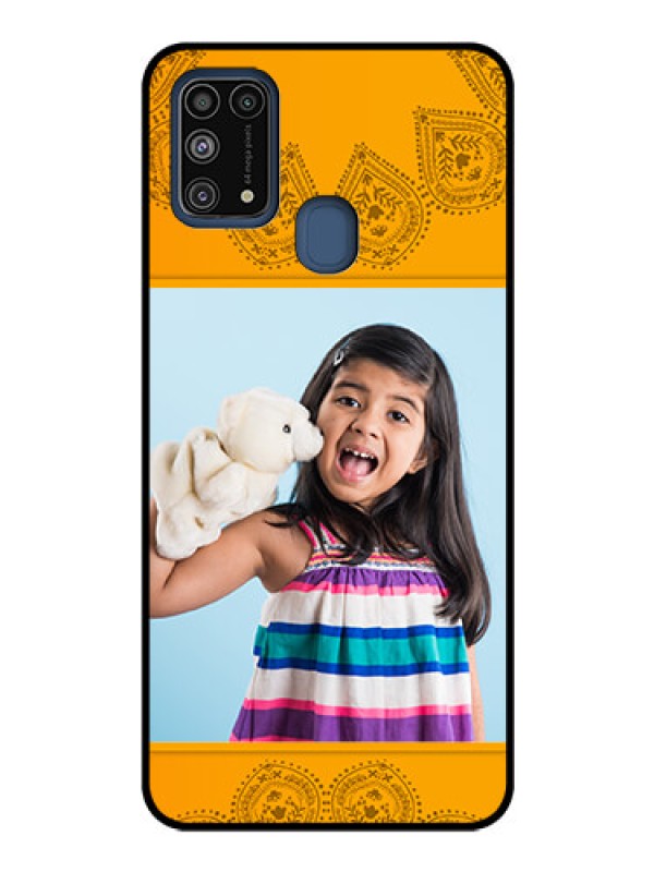 Custom Galaxy M31 Personalized Glass Phone Case  - Photo Wedding Design 