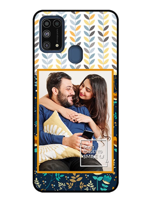 Custom Galaxy M31 Custom Glass Mobile Case  - Pattern Design