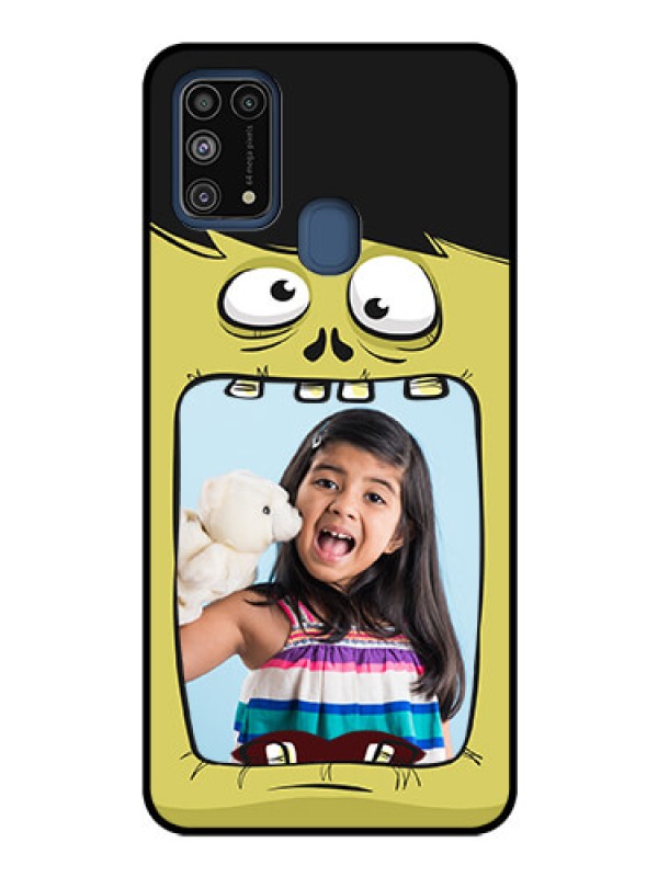 Custom Galaxy M31 Personalized Glass Phone Case  - Cartoon monster back case Design