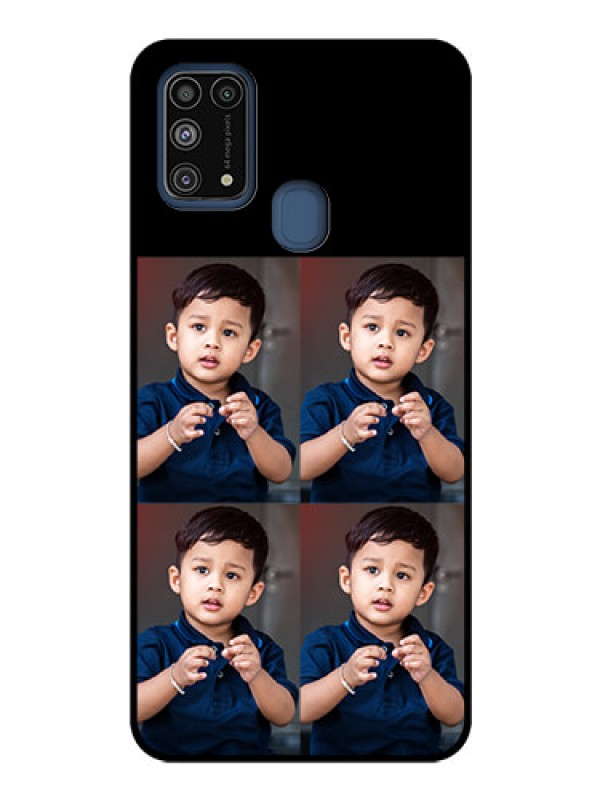 Custom Galaxy M31 4 Image Holder on Glass Mobile Cover