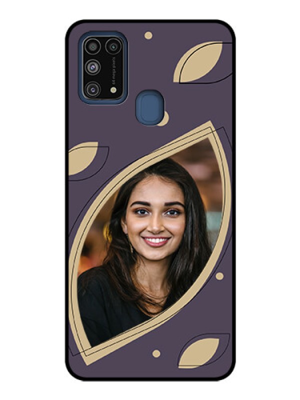 Custom Galaxy M31 Custom Glass Mobile Case - Falling Leaf Design