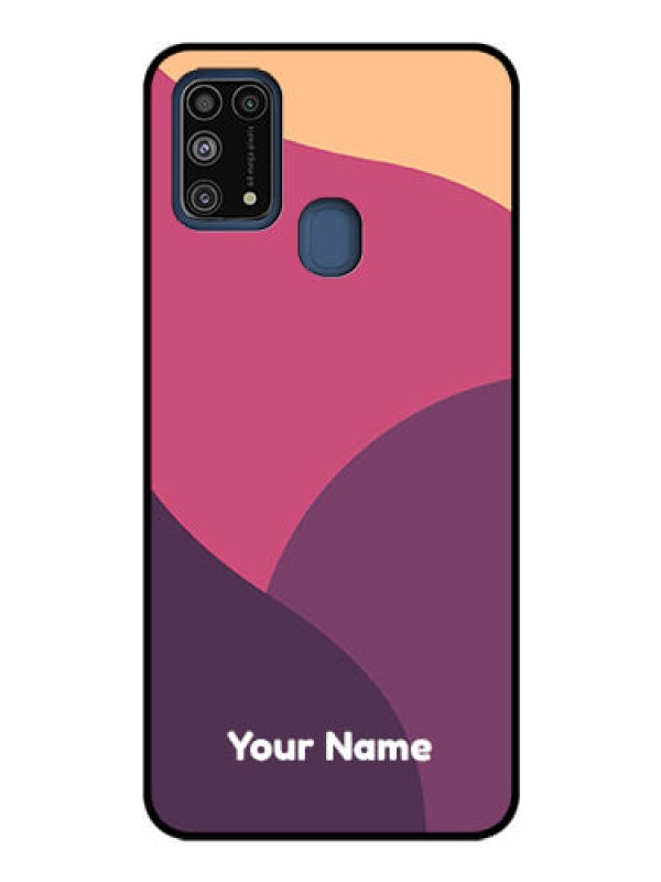 Custom Galaxy M31 Custom Glass Phone Case - Mixed Multi-colour abstract art Design