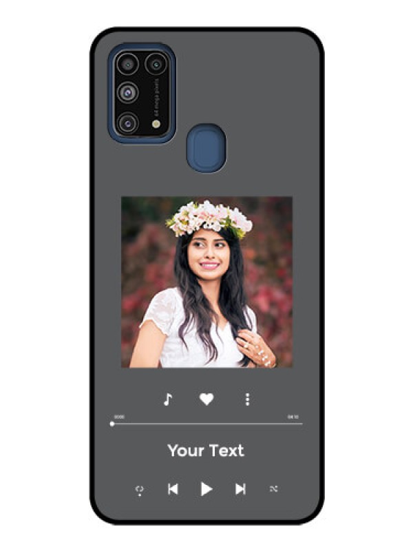 Custom Galaxy M31 Custom Glass Mobile Case - Play The Music Design