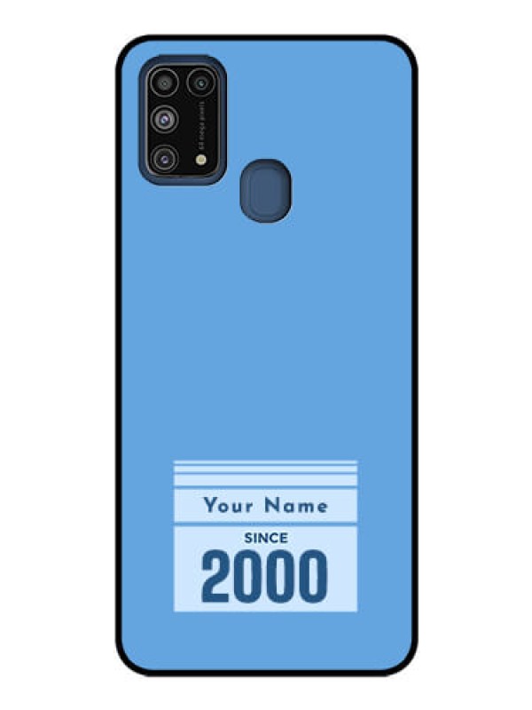Custom Galaxy M31 Custom Glass Mobile Case - Custom Year of birth Design
