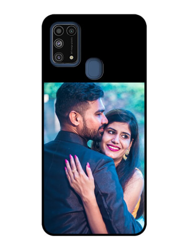 Custom Galaxy M31 Custom Glass Phone Case - Upload Full Picture With Custom Color Design