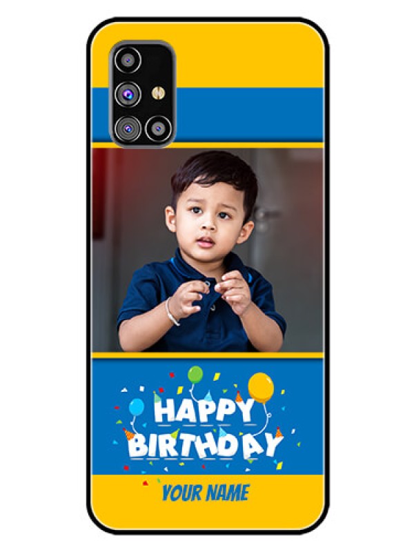 Custom Galaxy M31S Custom Glass Mobile Case  - Birthday Wishes Design