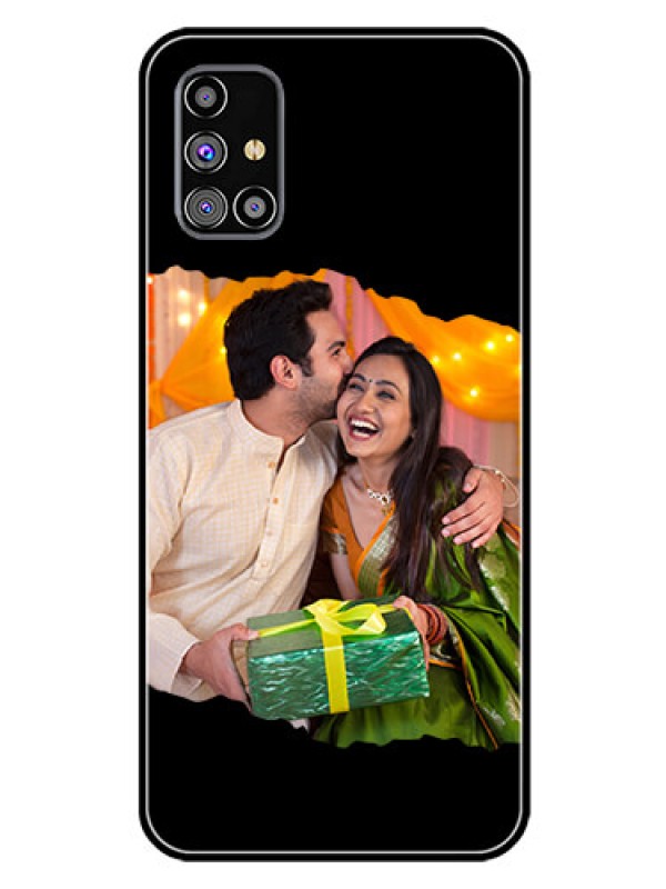 Custom Galaxy M31S Custom Glass Phone Case - Tear-off Design