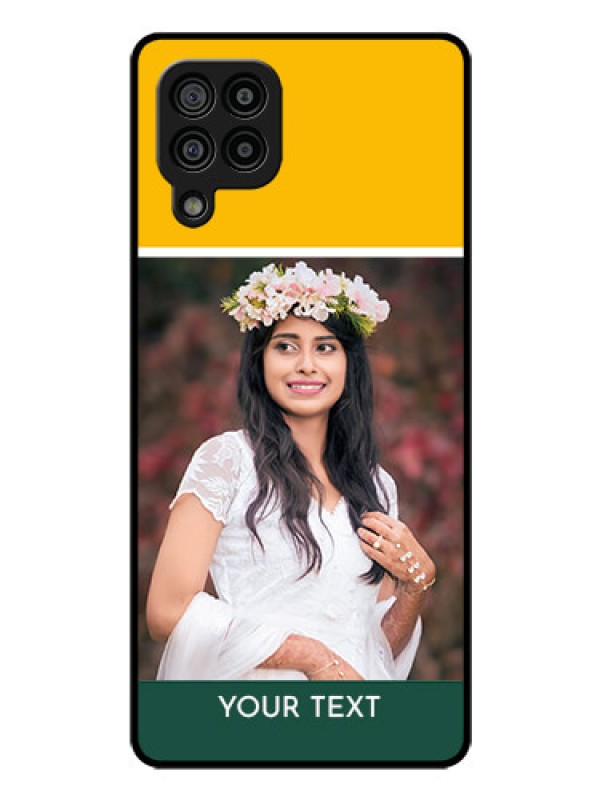 Custom Galaxy M32 4G Prime Edition Photo Printing on Glass Case - Love You Design