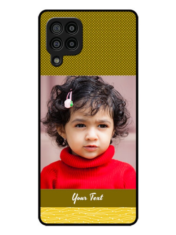 Custom Galaxy M32 4G Prime Edition Custom Glass Phone Case - Simple Green Color Design