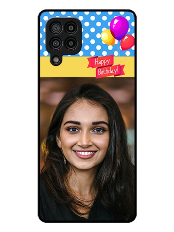 Custom Galaxy M32 4G Prime Edition Custom Glass Mobile Case - Happy Birthday Design