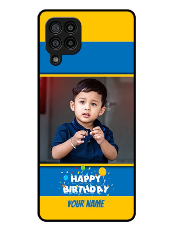 Custom Galaxy M32 4G Prime Edition Custom Glass Mobile Case - Birthday Wishes Design
