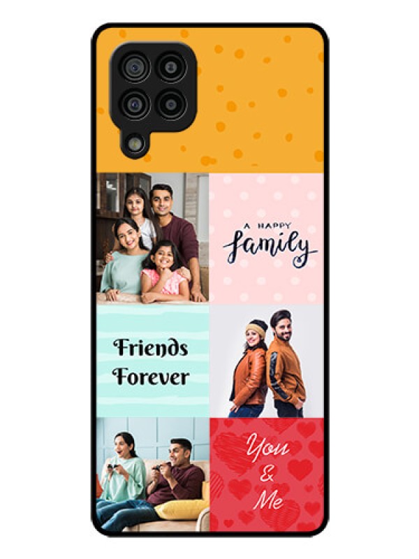 Custom Galaxy M32 4G Prime Edition Personalized Glass Phone Case - Images with Quotes Design
