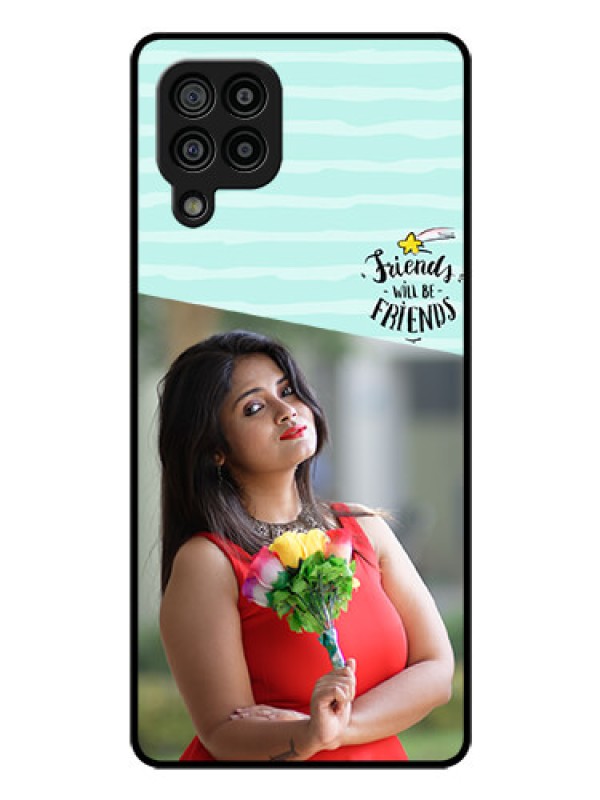 Custom Galaxy M32 4G Prime Edition Custom Glass Phone Case - Friends Picture Icon Design