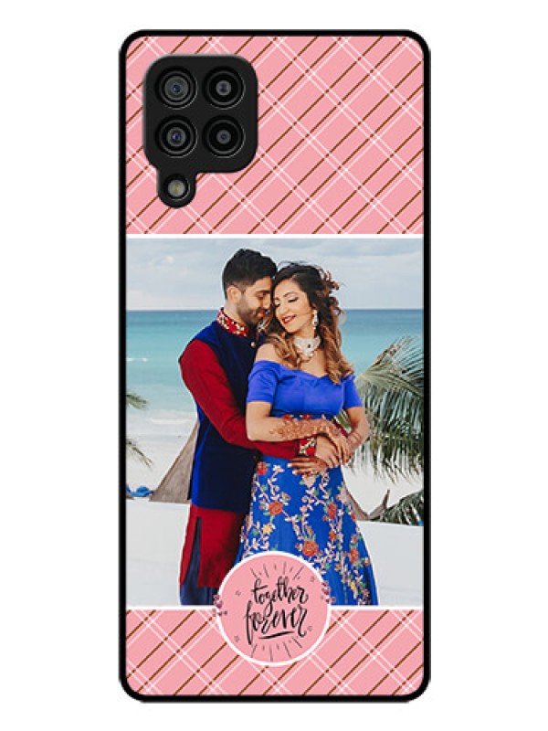 Custom Galaxy M32 4G Prime Edition Personalized Glass Phone Case - Together Forever Design