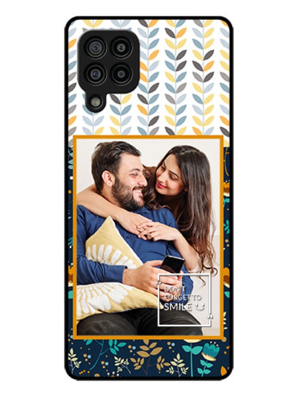 Custom Galaxy M32 4G Prime Edition Custom Glass Mobile Case - Pattern Design
