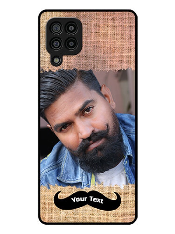 Custom Galaxy M32 4G Prime Edition Personalized Glass Phone Case - with Texture Design