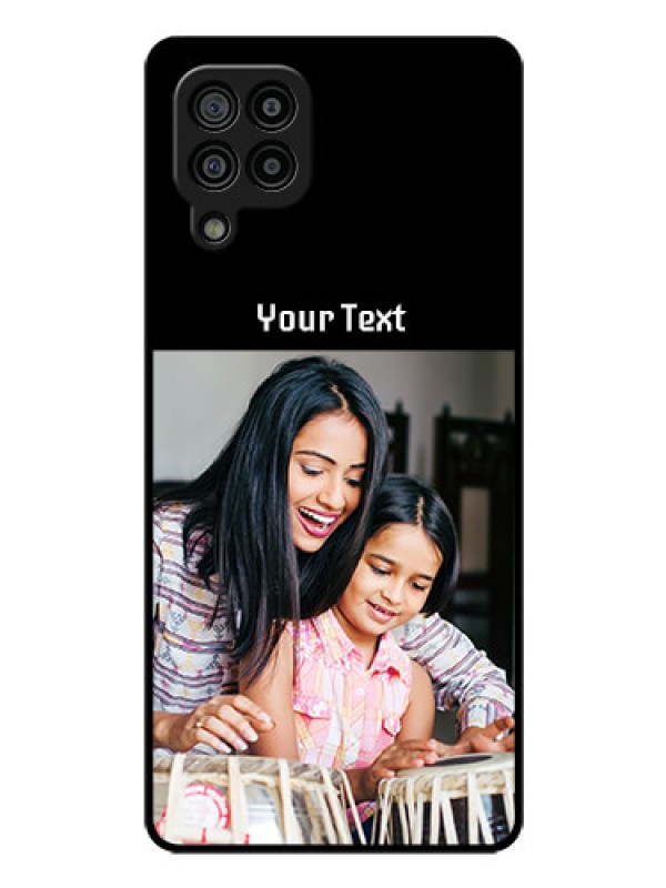 Custom Galaxy M32 4G Prime Edition Photo with Name on Glass Phone Case