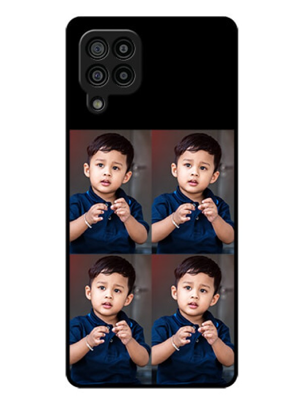 Custom Galaxy M32 4G Prime Edition 4 Image Holder on Glass Mobile Cover
