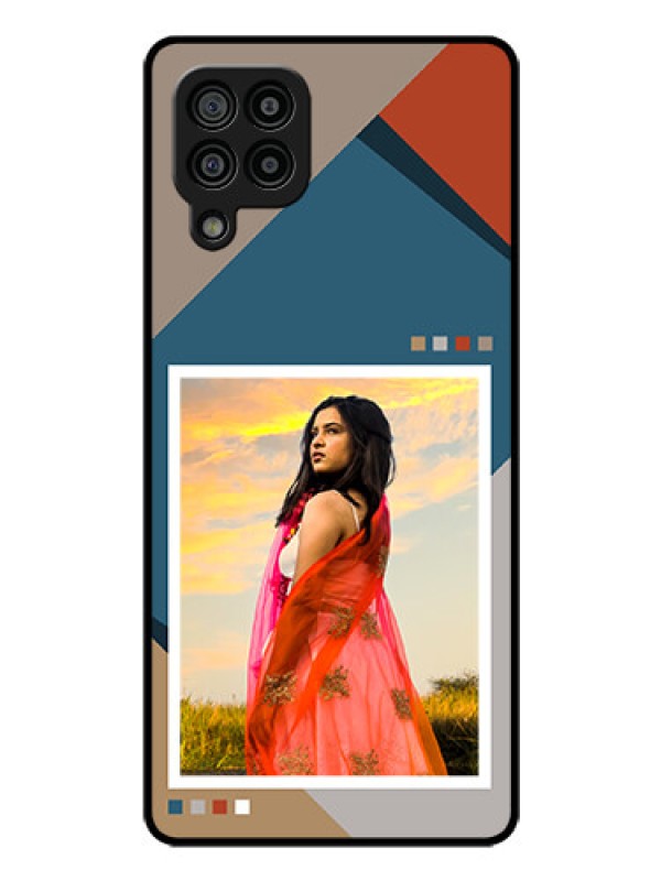 Custom Galaxy M32 4G Prime Edition Personalized Glass Phone Case - Retro color pallet Design