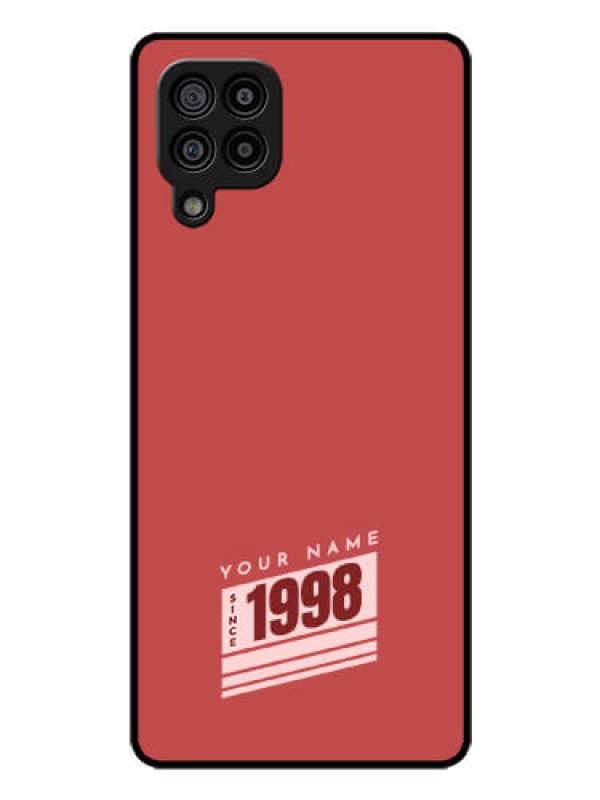 Custom Galaxy M32 4G Prime Edition Custom Glass Phone Case - Red custom year of birth Design