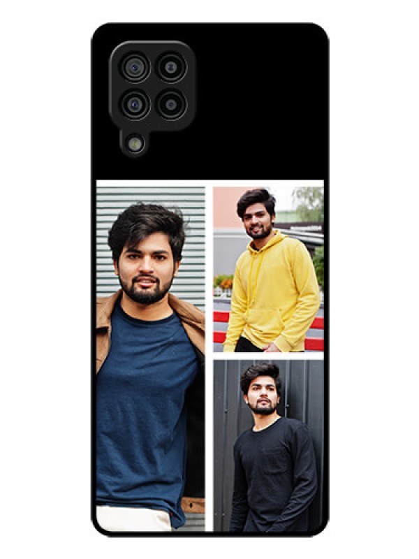 Custom Galaxy M32 4G Photo Printing on Glass Case  - Upload Multiple Picture Design