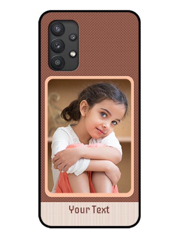 Custom Galaxy M32 5G Custom Glass Phone Case - Simple Pic Upload Design