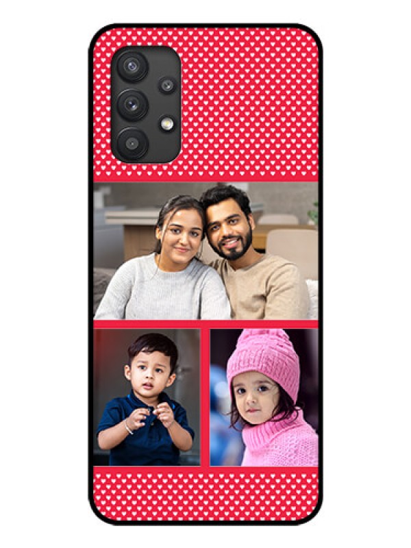 Custom Galaxy M32 5G Personalized Glass Phone Case - Bulk Pic Upload Design