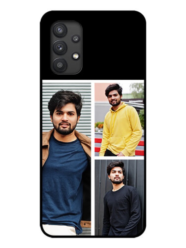 Custom Galaxy M32 5G Photo Printing on Glass Case - Upload Multiple Picture Design