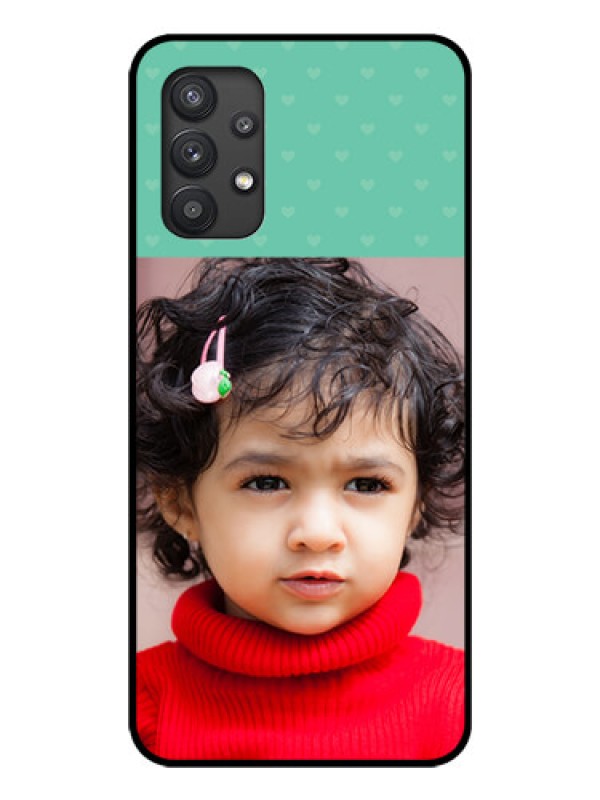 Custom Galaxy M32 5G Custom Glass Phone Case - Lovers Picture Design