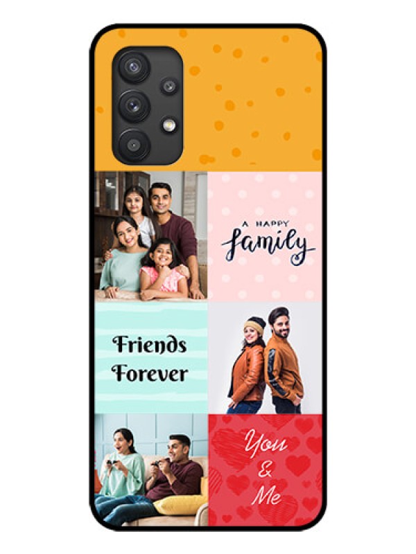 Custom Galaxy M32 5G Personalized Glass Phone Case - Images with Quotes Design