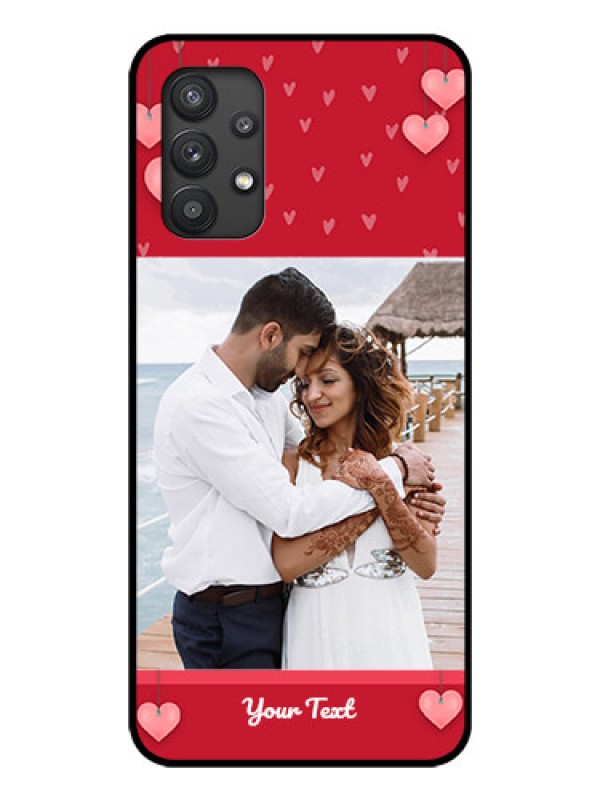 Custom Galaxy M32 5G Custom Glass Phone Case - Valentines Day Design