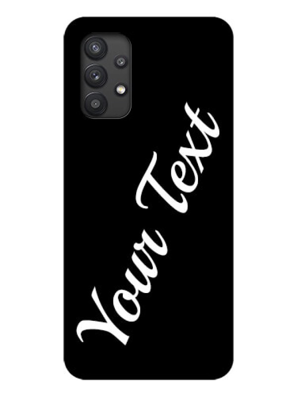 Custom Galaxy M32 5G Custom Glass Mobile Cover with Your Name