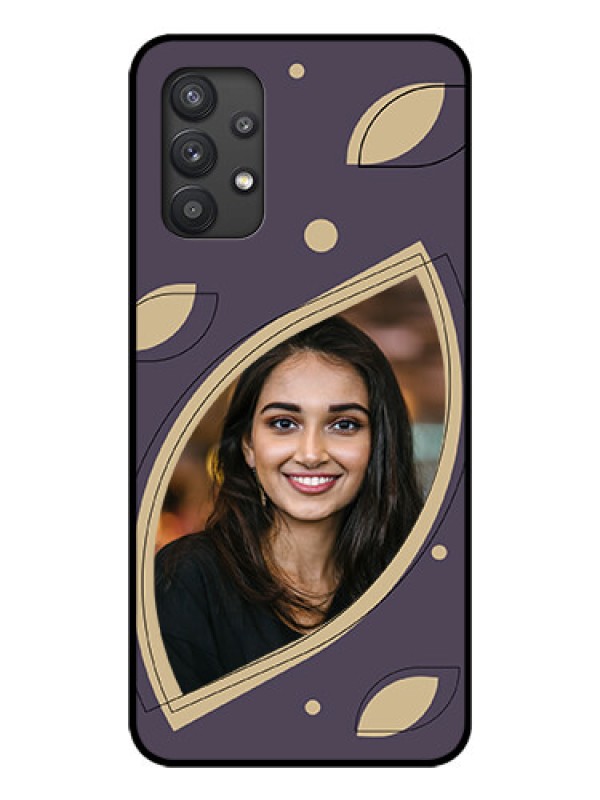 Custom Galaxy M32 5G Custom Glass Mobile Case - Falling Leaf Design