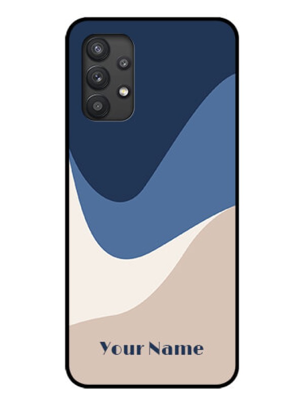 Custom Galaxy M32 5G Custom Glass Phone Case - Abstract Drip Art Design