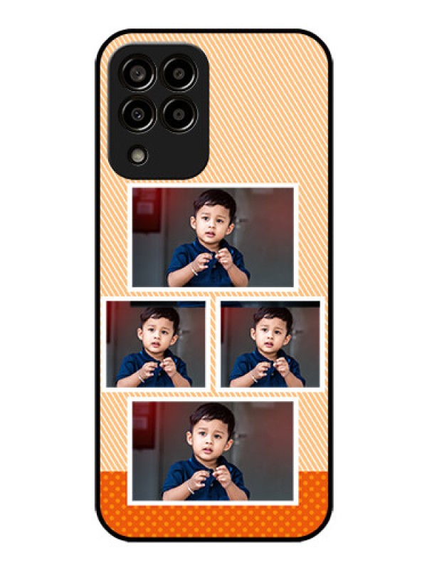 Custom Galaxy m33-5g 5G Photo Printing on Glass Case - Bulk Photos Upload Design