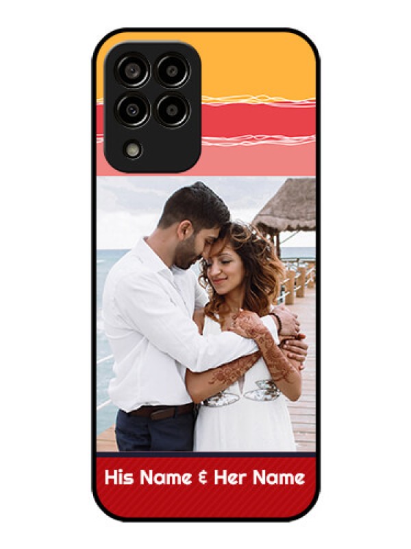 Custom Galaxy m33-5g 5G Custom Glass Mobile Case - Colorful Case Design