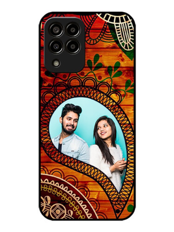 Custom Galaxy m33-5g 5G Personalized Glass Phone Case - Abstract Colorful Design
