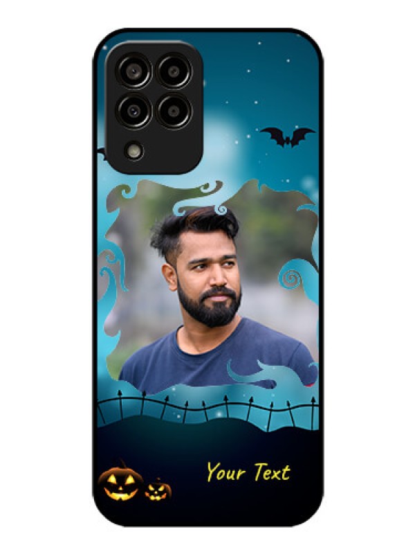 Custom Galaxy m33-5g 5G Custom Glass Phone Case - Halloween frame design