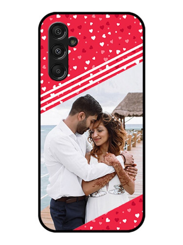 Custom Samsung Galaxy M34 5G Custom Glass Mobile Case - Valentines Gift Design