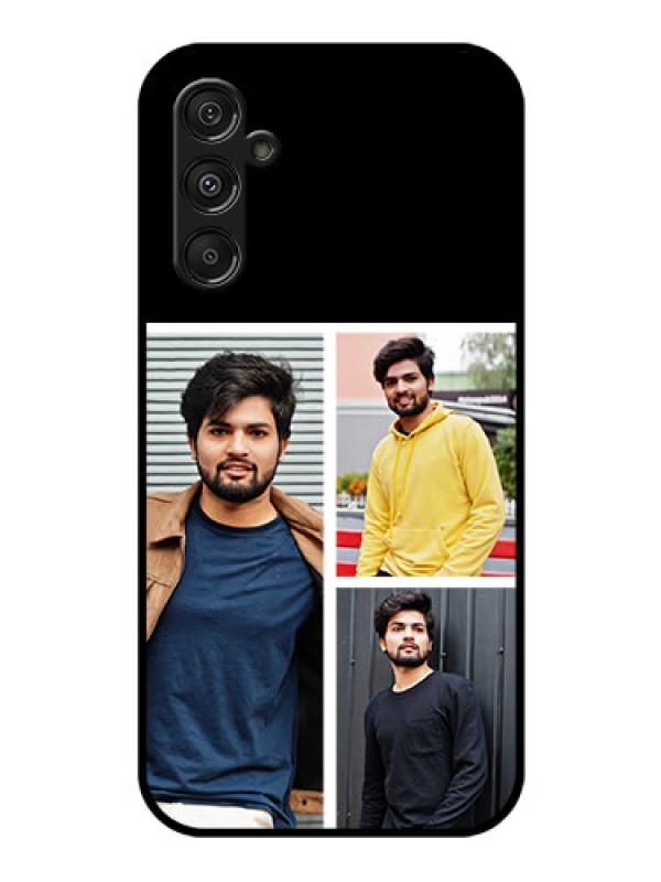 Custom Samsung Galaxy M34 5G Photo Printing on Glass Case - Upload Multiple Picture Design