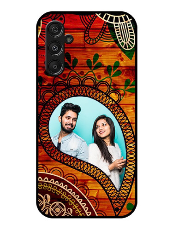 Custom Samsung Galaxy M34 5G Personalized Glass Phone Case - Abstract Colorful Design