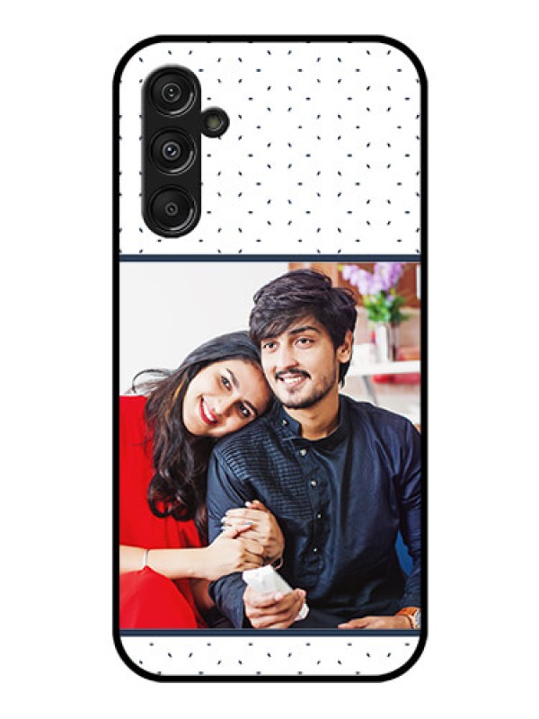 Custom Samsung Galaxy M34 5G Personalized Glass Phone Case - Premium Dot Design