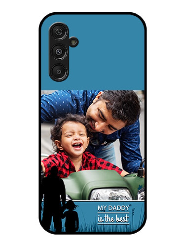 Custom Samsung Galaxy M34 5G Custom Glass Mobile Case - Best dad design