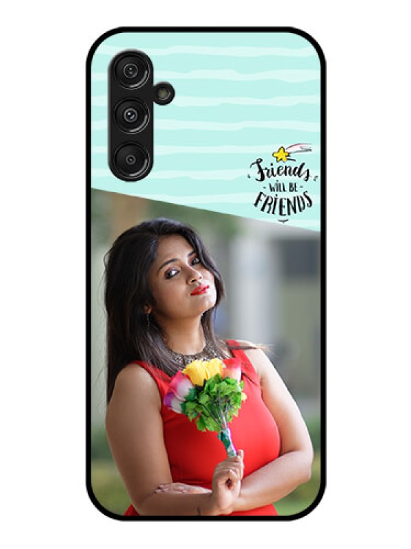Custom Samsung Galaxy M34 5G Custom Glass Phone Case - Friends Picture Icon Design