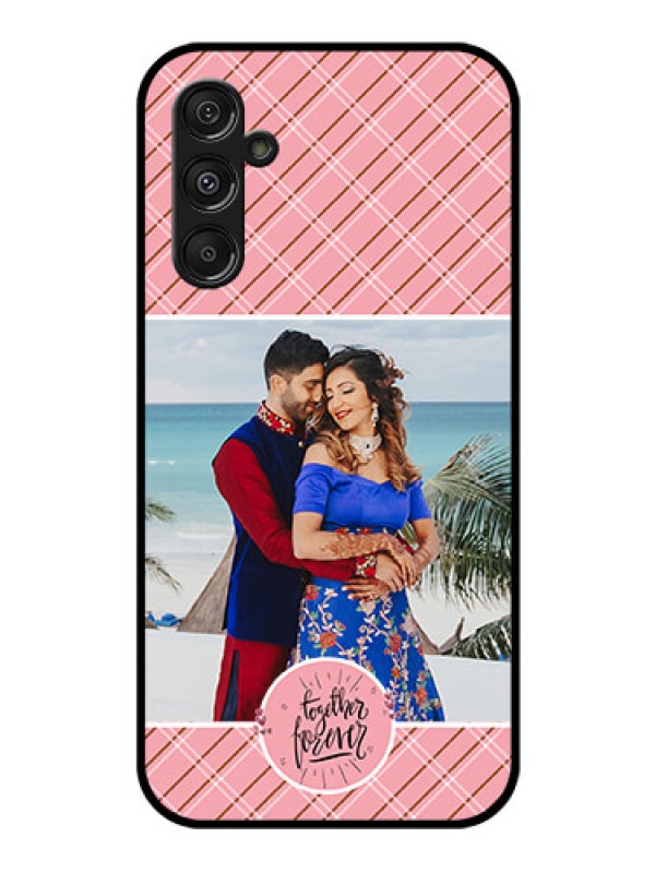 Custom Samsung Galaxy M34 5G Personalized Glass Phone Case - Together Forever Design